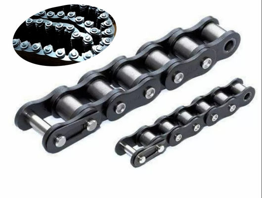 Double Pitch Attachment Transmissie Aandrijfketting Roestvrij staal Hoge treksterkte ISO9001