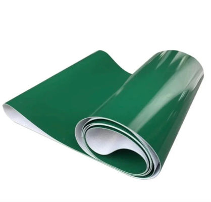 3 lagen PVC-gordel 5000 mm lengte Groen licht transportband weerbestendige voor de voedingsindustrie