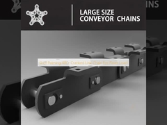 Schot Peening 40Cr Cranked Link Chain voor Paver Load